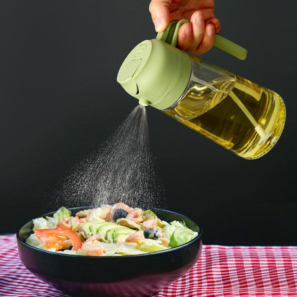 2-in-1 Oil Spray Dispenser Glass Bottle 500 ml